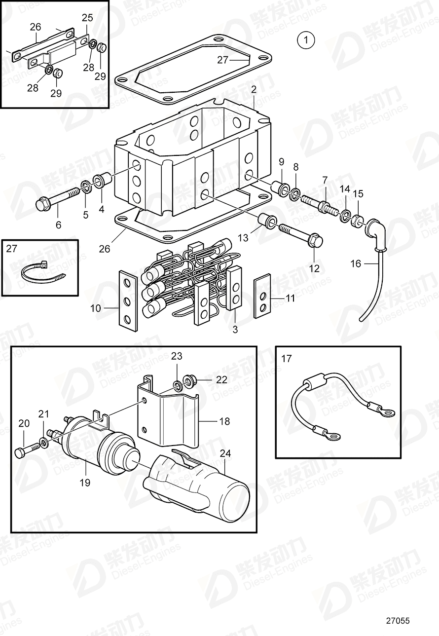 volvo penta Wiring harness 3888621 Drawing volvo penta Wiring harness 3888621 Drawing